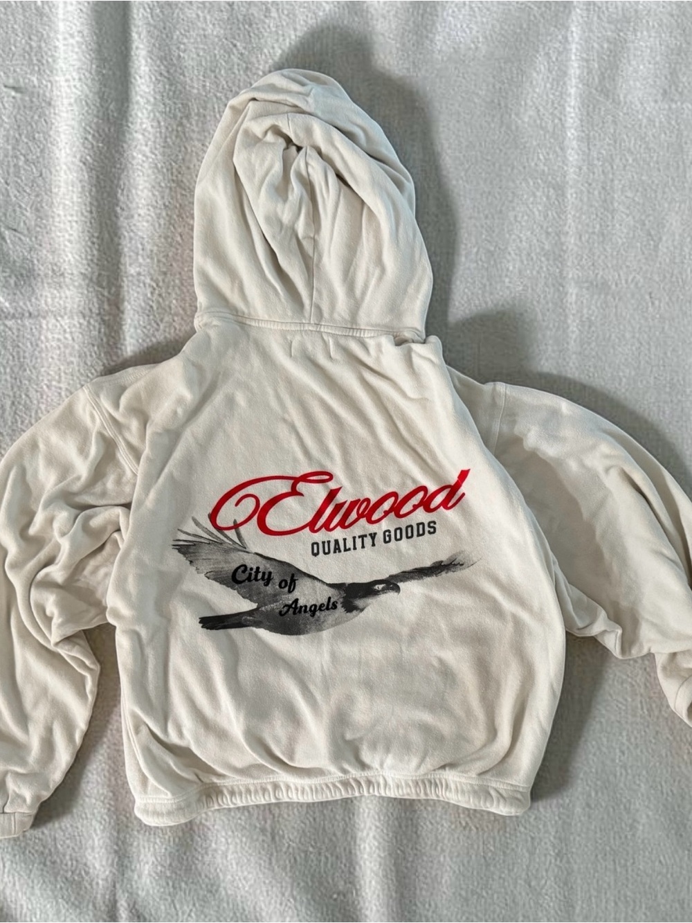 ELWOOD Limited Edition Organic Cotton Hoodie in Pearl